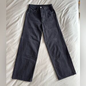 Toteme flair fit jeans in black, size 26/32